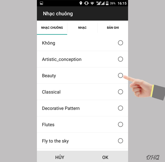 Chọn nhạc chuông